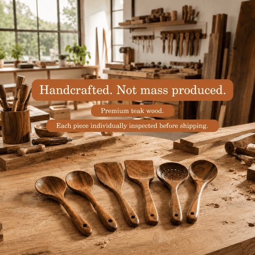 Teak Wood Utensil Set